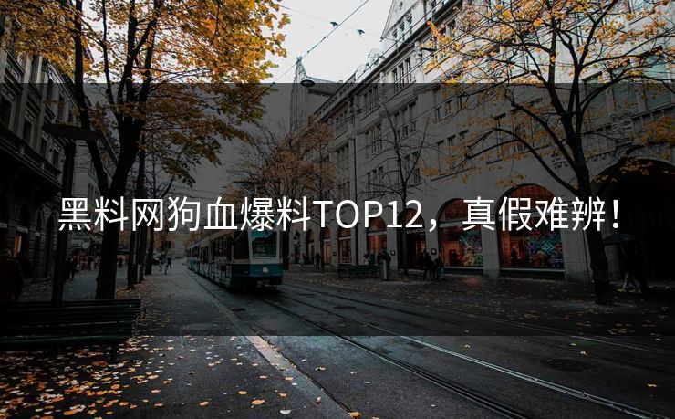 黑料网狗血爆料TOP12，真假难辨！