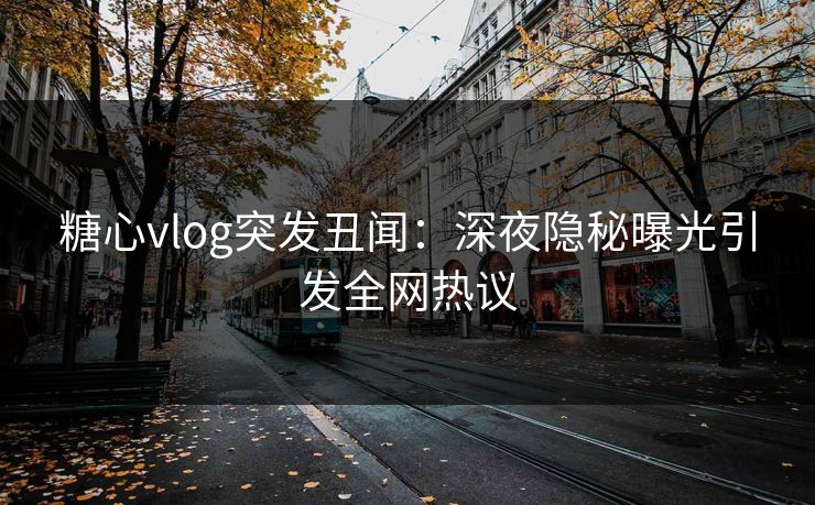 糖心vlog突发丑闻：深夜隐秘曝光引发全网热议